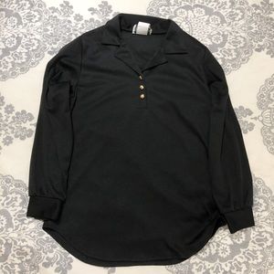 Vintage Village Fair black blouse